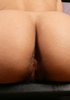 Kalei leans back and spreads her big bush, Kalei (kal017) ATK Natural & Hairy: Kalei (Kalei leans back and spreads her big bush)
