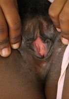 ATK Exotics: Mistique (Hairy black model Mistique spreads her pussy hole)