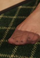 Hairy Tamar takes off her stockings, Tamar (tam049) ATK Archives: Tamar (Hairy Tamar takes off her stockings)